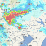 埼玉県 県北にて降雹